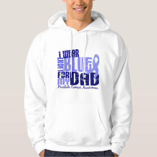 Sudadera Llevo azul claro para mi cáncer de próstata del
