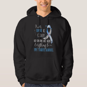 Sudadera Llevo Azul Y Gris Para La Conciencia De La Diabete