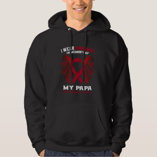 Sudadera Llevo Burgundy En Memoria de Papa Mieloma Múltiple