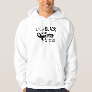 Sudadera Llevo el negro para mi melanoma del papá 42