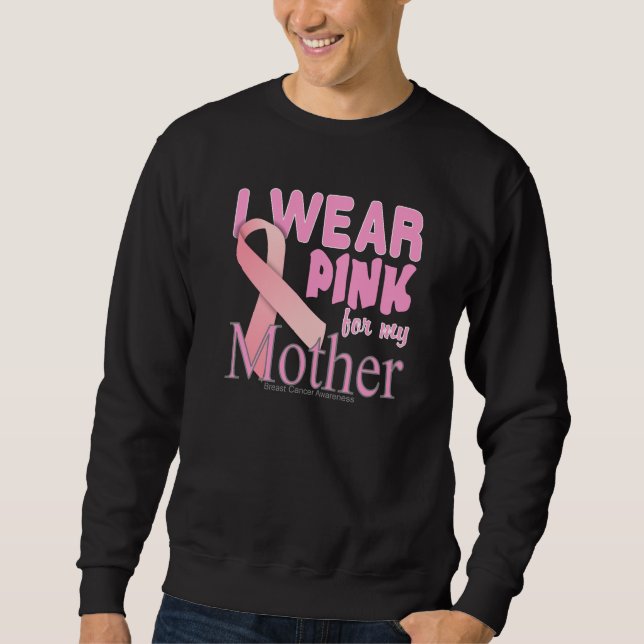 Sudadera Llevo el rosa para mi conciencia del cáncer de (Anverso)