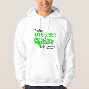 Sudadera Llevo la enfermedad de Lyme de la hija de la verde