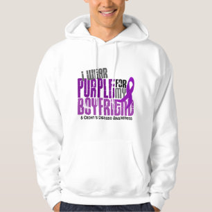 Sudadera Llevo la púrpura para la mi enfermedad de Crohn