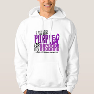 Sudadera Llevo la púrpura para la mi enfermedad de Crohn