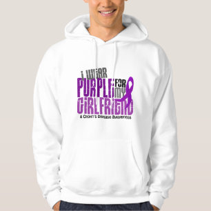 Sudadera Llevo la púrpura para la mi enfermedad de Crohn d