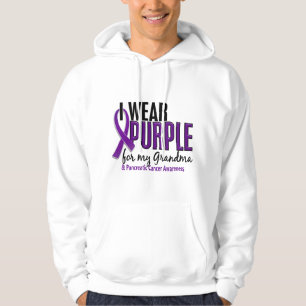 Sudadera Llevo la púrpura para mi cáncer pancreático de 