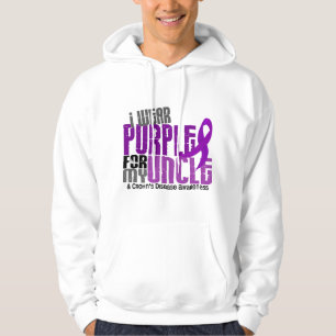 Sudadera Llevo la púrpura para mi enfermedad de tío 6 Cro