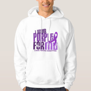 Sudadera Llevo la púrpura para mí la fibrosis quística 6
