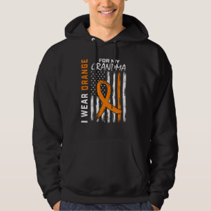 Sudadera Llevo Naranja Por La Conciencia Del Cáncer De Mi A