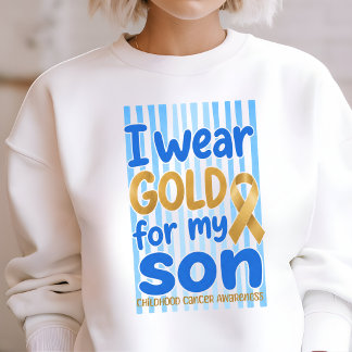 Sudadera Llevo Oro por la Conciencia del Cáncer Infantil de