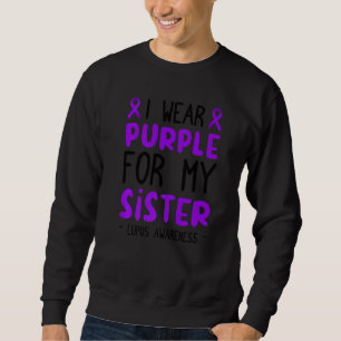 Sudadera ¡Llevo Púrpura Por Mi Hermana! Mes de sensibilizac