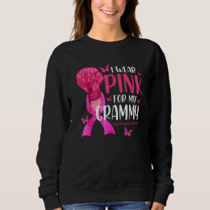 Sudadera Llevo Rosa Por Mi Grammy Cinta Rosa