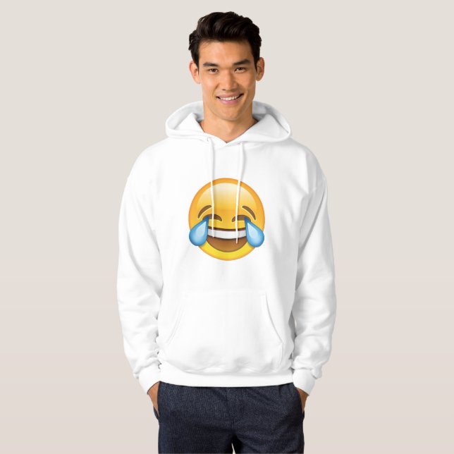 Sudadera Llorando lágrimas de emoji de alegría (Anverso completo)
