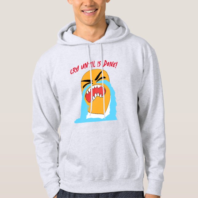 Sudadera llorar hasta que se haga editable (Anverso)