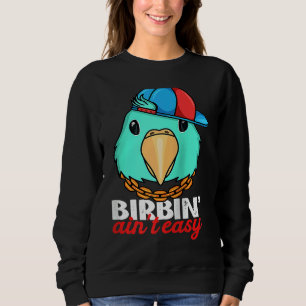 Sudadera Llorar No Es Fácil Loro I Lorito Turquesa I