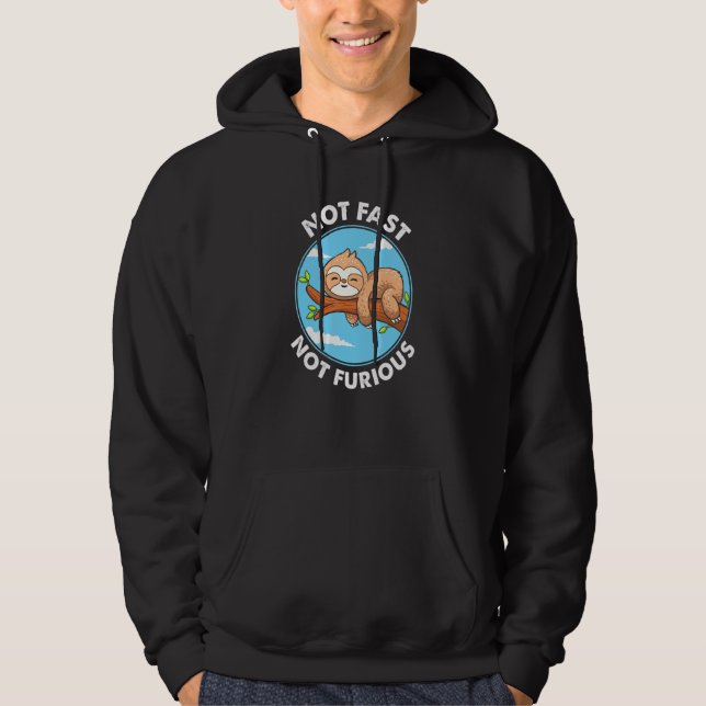 Sudadera Llotonería suave no rápida no furiosa (Anverso)