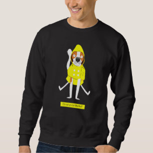 Sudadera Lluvia Beagle Salir Perro Amarillo Cachorro Negro