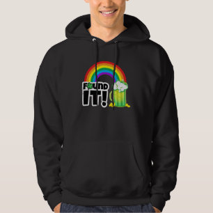 Sudadera Lo encontré  Cerveza Arcoíris de 4 Hojas Día de Sa