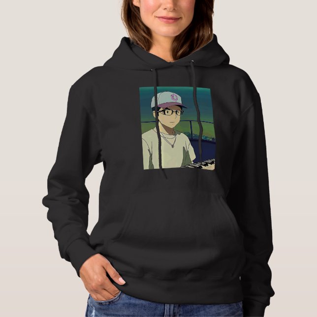 Sudadera Lo fi hip hop chillhop chill beats lofi aesthetics (Anverso)