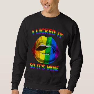 Sudadera Lo Lamí Así Que Es Mío LGBTQ Labios Arcoíris LGBT 