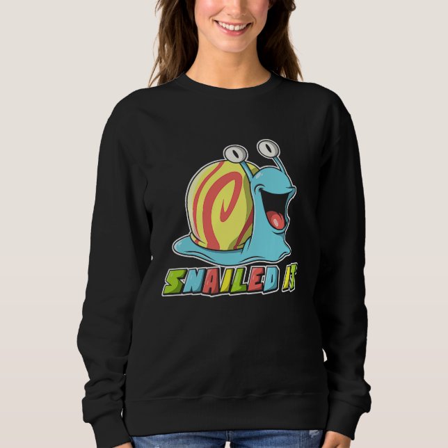 Sudadera Lo Logró  Decoración de Caracol Adorable (Anverso)