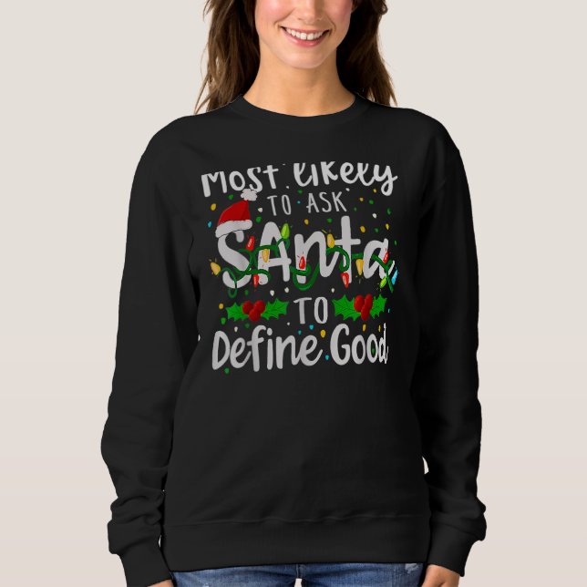 Sudadera Lo Más Probable Es Pedirle A Santa Sede Que Defina (Anverso)