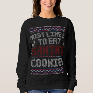 Sudadera Lo más probable es que coman las galletas de Santa
