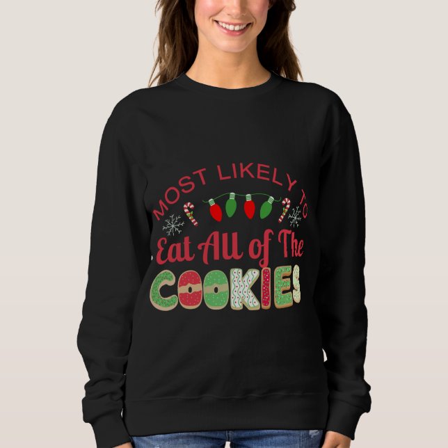Sudadera Lo más probable es que coman las galletas que conc (Anverso)