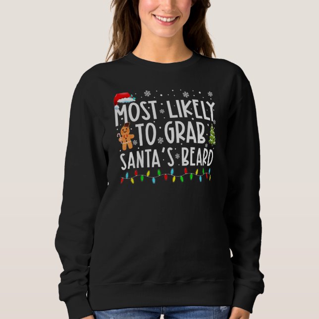 Sudadera Lo más probable es que le den la Navidad a la fami (Anverso)