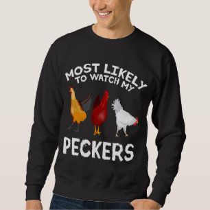 Sudadera Lo más probable es que vea mi granja de pastores d