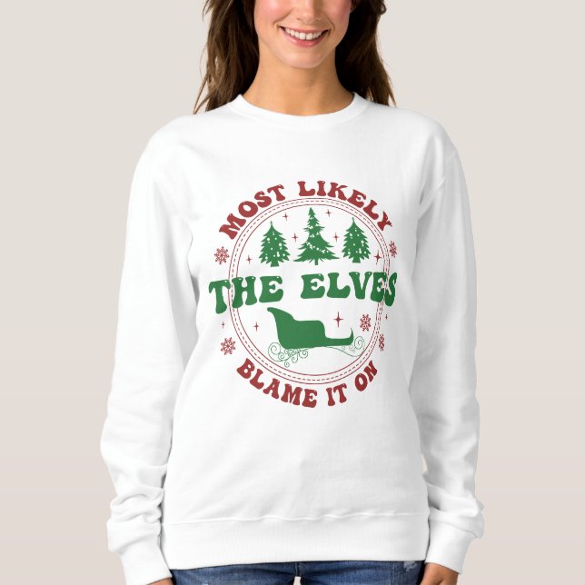 Sudadera Lo Más Probable Para Los Navidades Es El Dulce De  (Anverso)