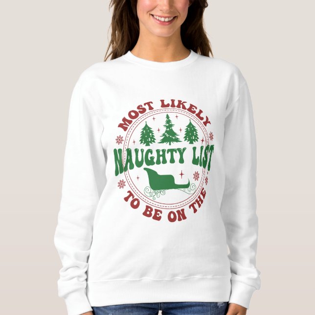 Sudadera Lo Más Probable Para Los Navidades Es El Dulce De  (Anverso)