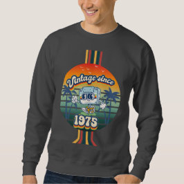 Sudadera Lo mejor de 1975 Vintage Retro 50 cumpleaños