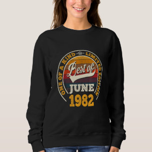 Sudadera Lo Mejor De Junio De 1982 40º Cumpleaños Para Los 
