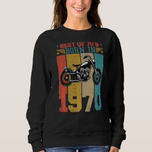 Sudadera Lo Mejor De Los 70 Nacido En 1970 Motocicleta Vint
