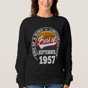 Sudadera Lo Mejor De Septiembre De 1957 65º Cumpleaños Dura