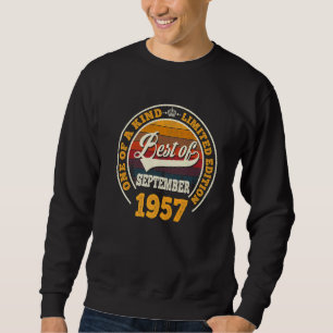Sudadera Lo Mejor De Septiembre De 1957 65º Cumpleaños Dura
