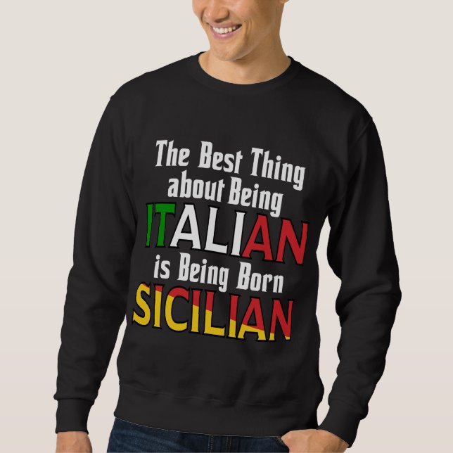 Sudadera Lo Mejor De Ser Italiano (Anverso)