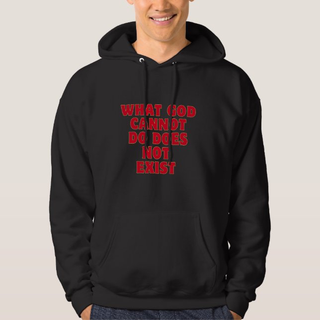 Sudadera Lo que Dios no puede hacer no existe. NSPPD Prayer (Anverso)