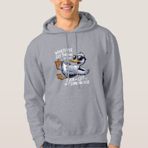 Sudadera Lo Que La Vida Te Arroje Divertido Pato Sarcástico