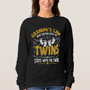 Sudadera Lo que pasa con los gemelos, se queda con los geme