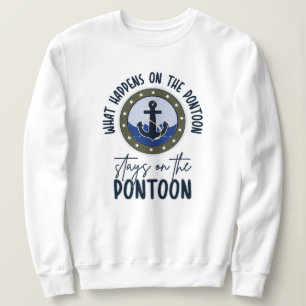 Sudadera Lo que pasa en el pontón se queda en el pontón