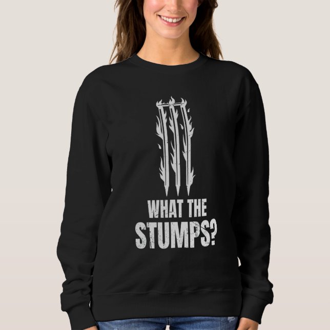 Sudadera Lo Que Pasa Para Un Jugador De Cricket (Anverso)