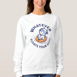 Sudadera Lo que sea que flote tu cabra