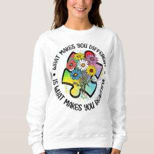 Sudadera Lo que te hace diferente conciencia de autismo sud
