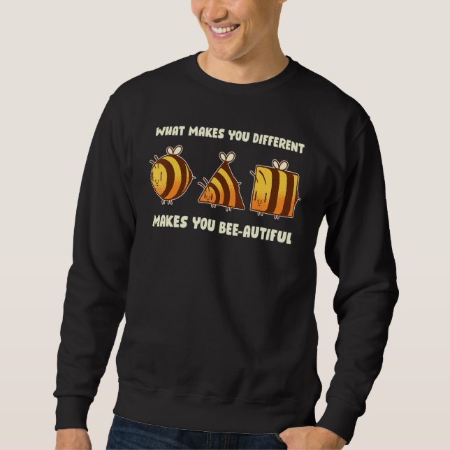 Sudadera Lo Que Te Hace Diferente Te Hace Hermoso (Anverso)