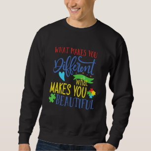 Sudadera Lo Que Te Hace Diferente Te Hace Hermoso Auti