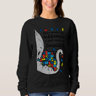 Sudadera Lo que te hace diferente y hermoso autismo elefant