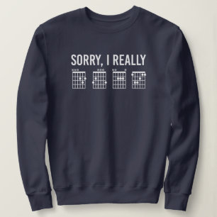 Sudadera Lo siento, de verdad DGAF Guitar Chords Funny