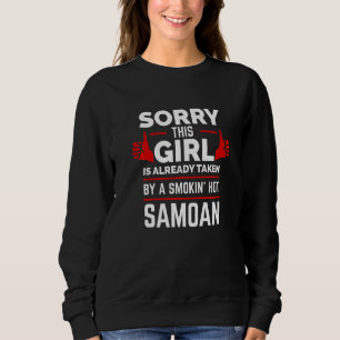 Sudadera Lo siento, esta chica está tomada por Sam Samoano 